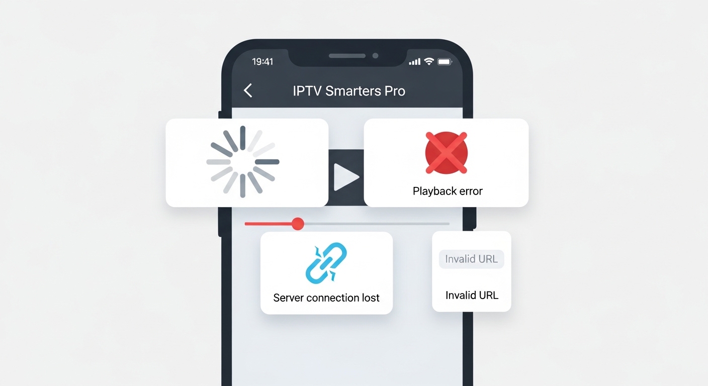 problèmes configuration IPTV Smarters Pro en 2026