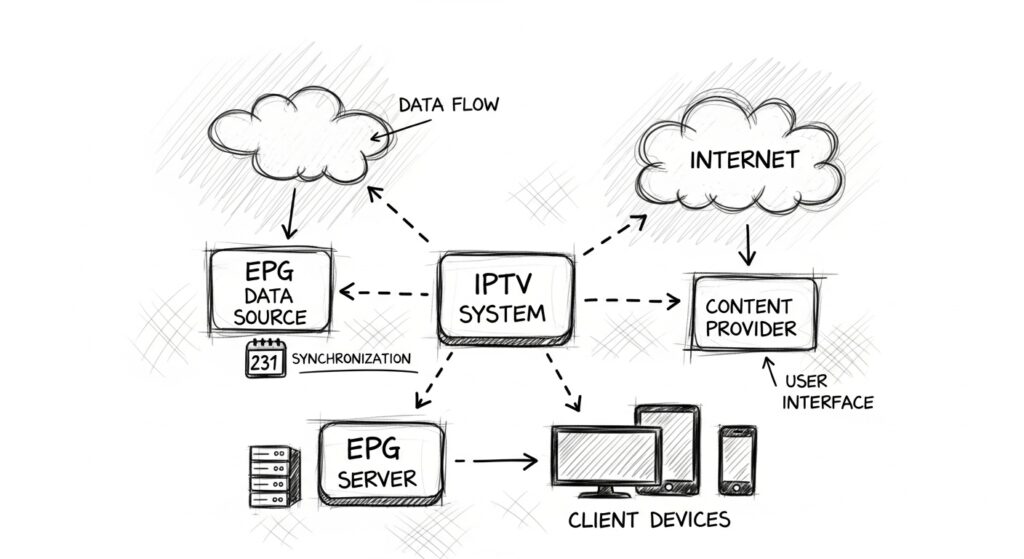 configuration epg iptv