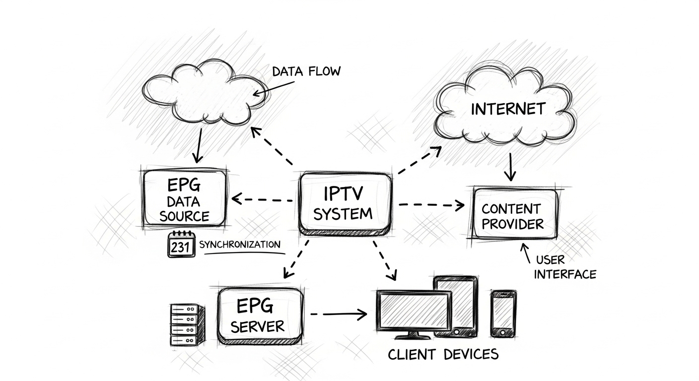 configuration epg iptv