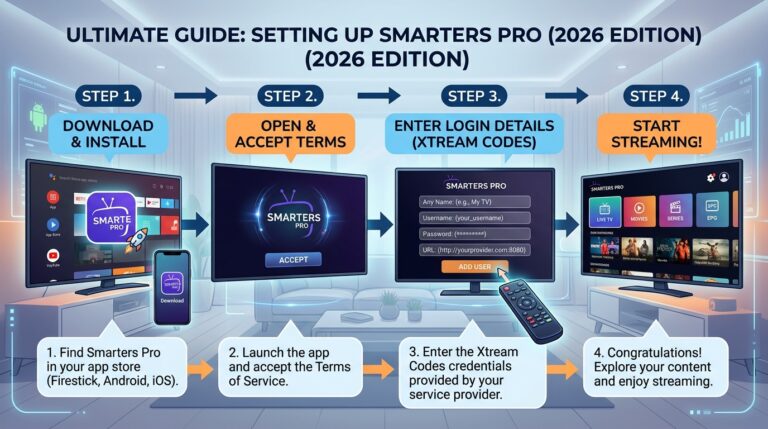 configurer IPTV Smarters Pro