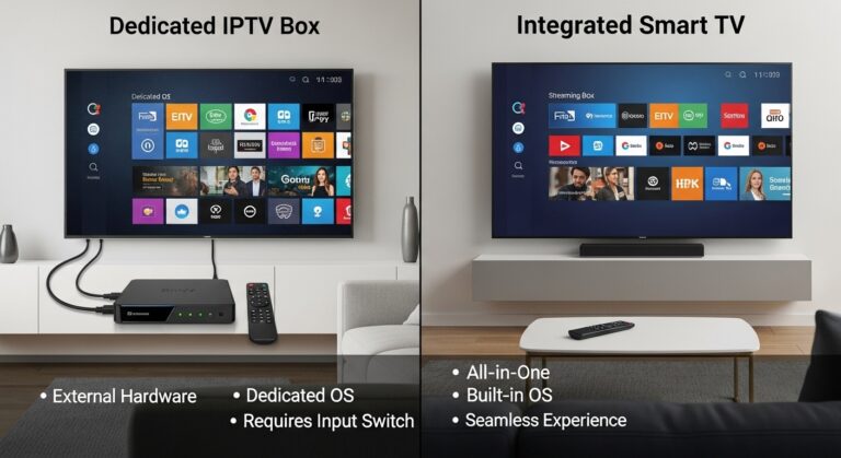 Boitier IPTV dedie vs Smart TV intégrée